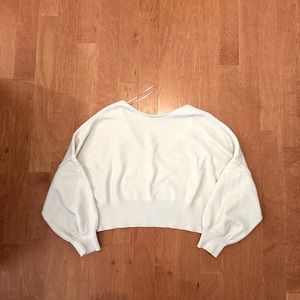 Billabong sweater, crew/scooop neck, low back, pastel color, size medium